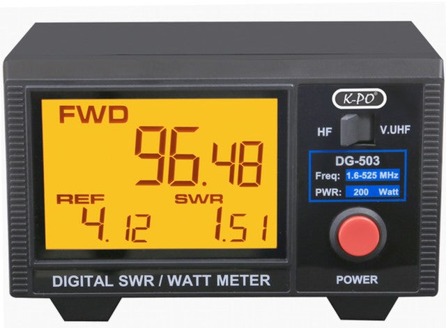 K-PO DG 503 MAX digitale SWR- en wattmeter