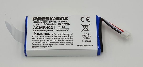 President Randy 3 battery pack